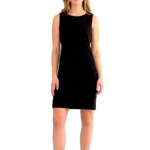 Women’s Black Christina Crewneck Short Sleeves Dress Size 8